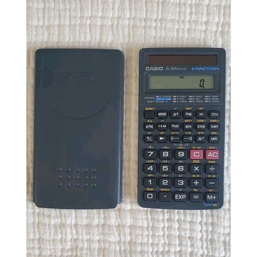 Casio FX-260 Solar Scientific Calculator With Slide Cover - Working‎